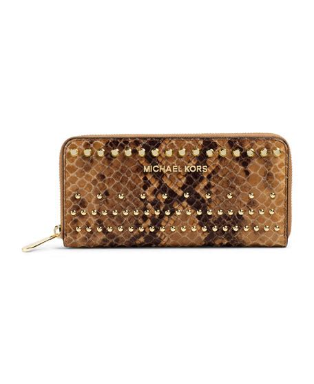 michael kors brieftasche metallic snake continental|Snakeskin Continental Wallet .